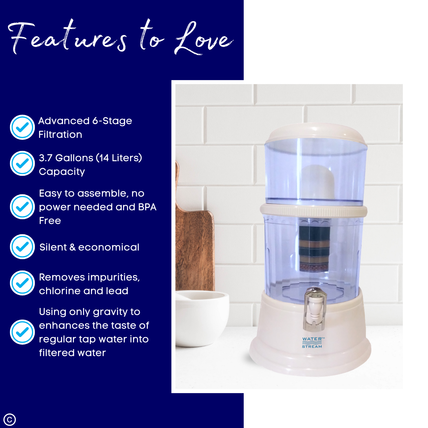 Crystal Clear Desktop Water Dispenser (12L) - Image 5