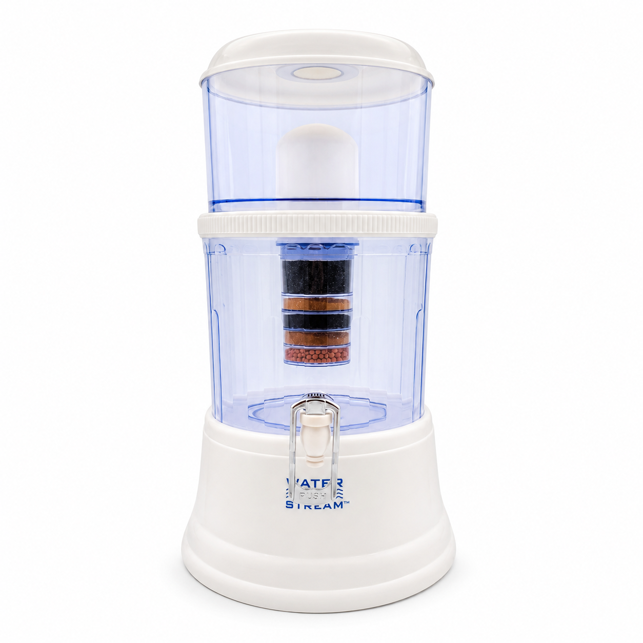 Little Luxury Crystal Clear 12L desktop gravity water filter dispenser