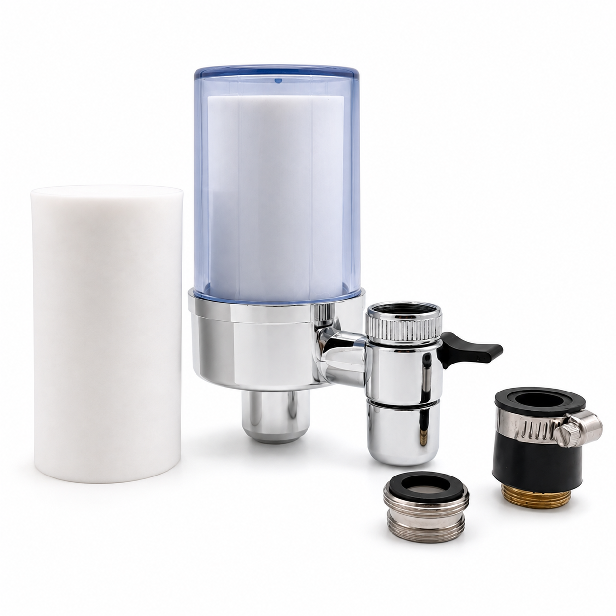 Little Luxury 3-stage tap water filter with replacement cartridge and tap adapters