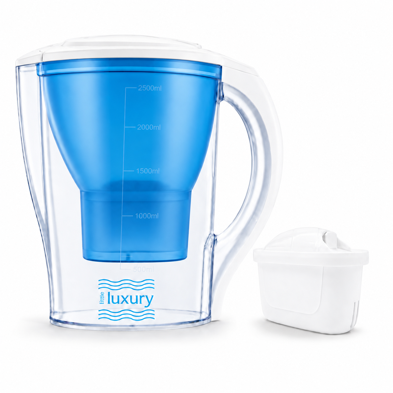 Little Luxury Hawaiian Water Filter Jug with replacement filter cartridge