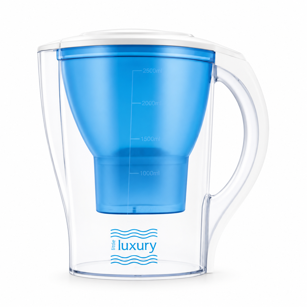 Little Luxury Hawaiian Water Filter Jug with blue reservoir