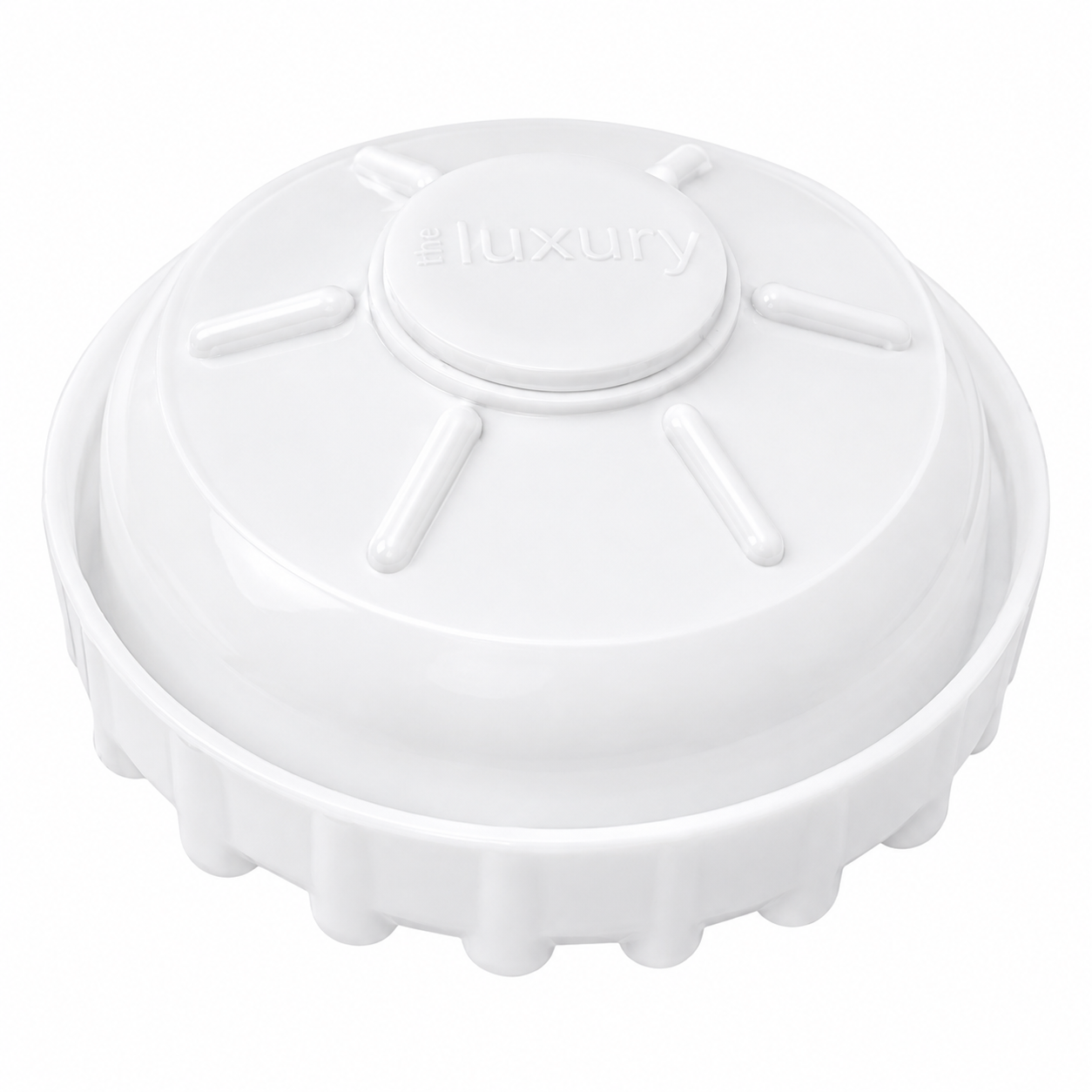 Angled view of Little Luxury Vitality replacement water bottle cap