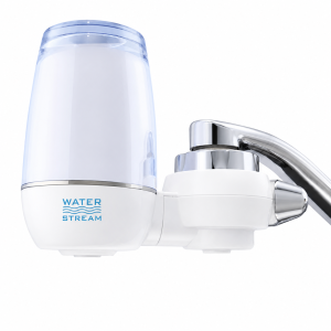 Little Luxury Water Stream Luxury Home Tap Water Filter attached to tap