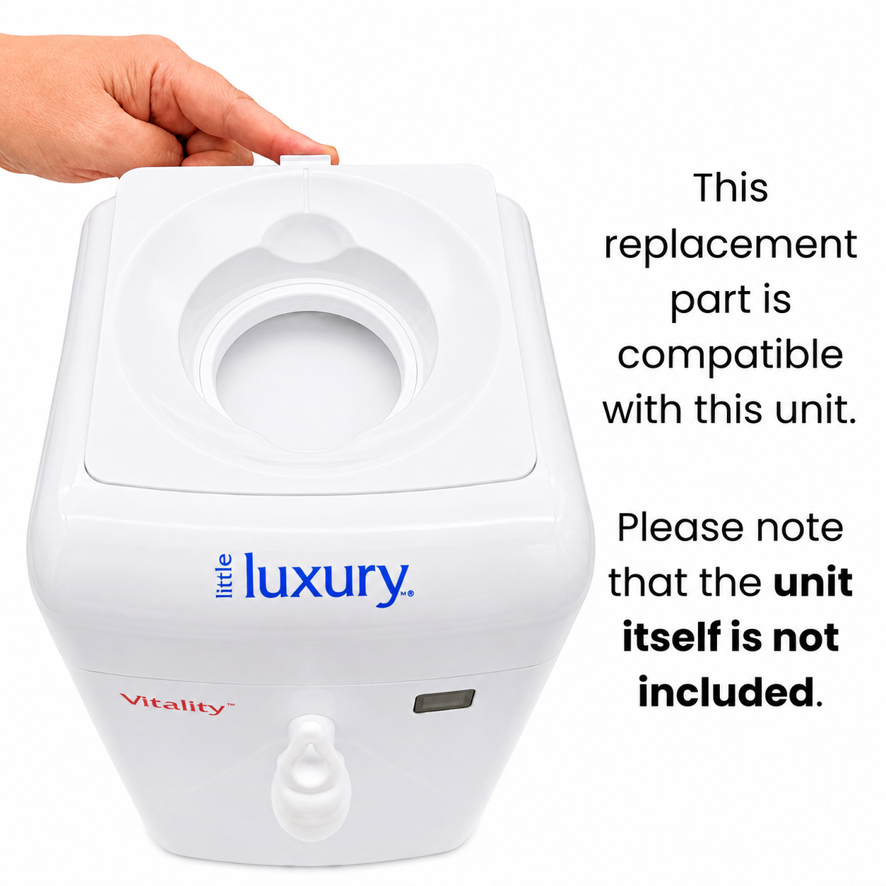 Little Luxury Vitality Top Cover O-Ring compatible with countertop water cooler