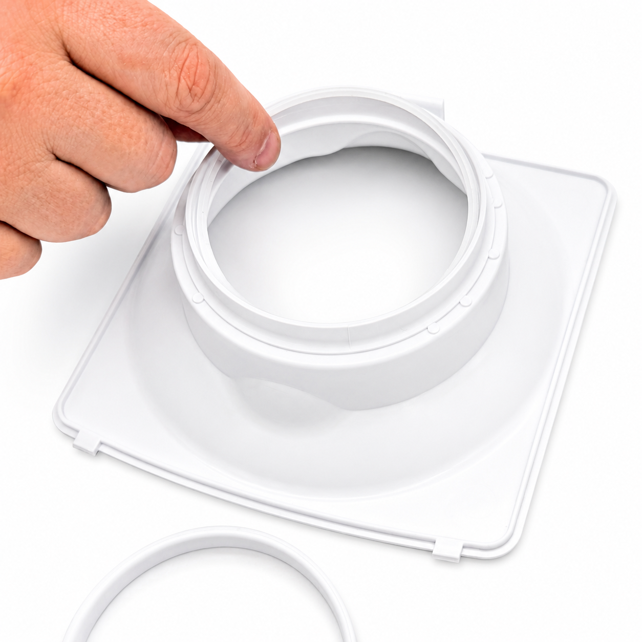 Installing Top Cover O-Ring on Little Luxury Vitality countertop water cooler top cover