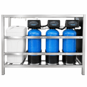 Water-Stream Whole House Water Filtration System S with three filtration tanks and softener tank