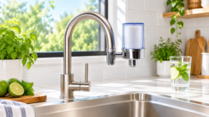 Tap-mounted water filter for a South African home